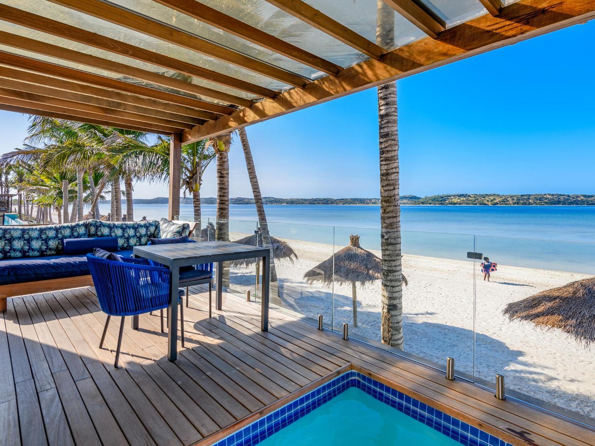 San Martinho Hotel Vila Praia Do Bilene Rum bild